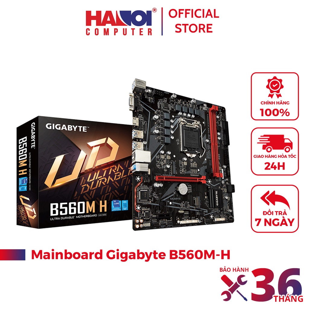 Mainboard Gigabyte B560M-H, bo mạch chủ thế hệ Intel Core i 10 và 11