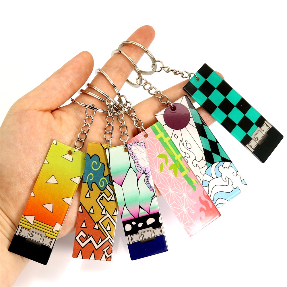 Móc Khóa Acrylic In Hình Anime Ghost Slayer Blade Tanjiro Thời Trang