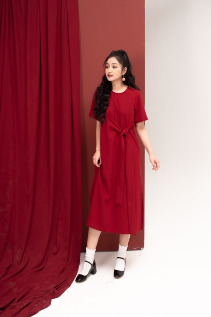[Mã FATHANG5 giảm 10K đơn 50K] Tie-waist dress | BigBuy360 - bigbuy360.vn
