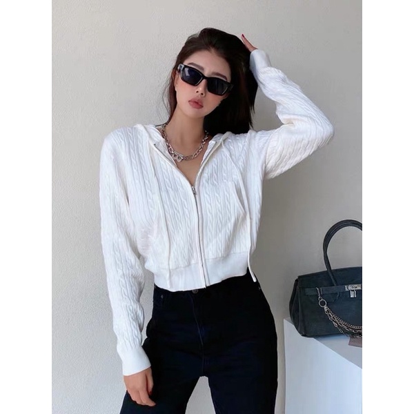 ÁO KHOÁC LEN CROPTOP