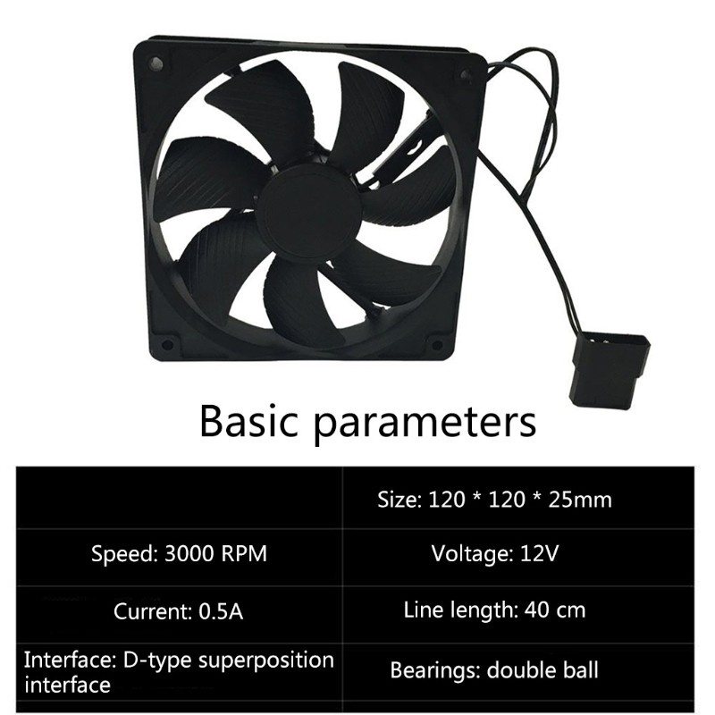 Quạt Tản Nhiệt Làm Mát Cpu Utake 120mm