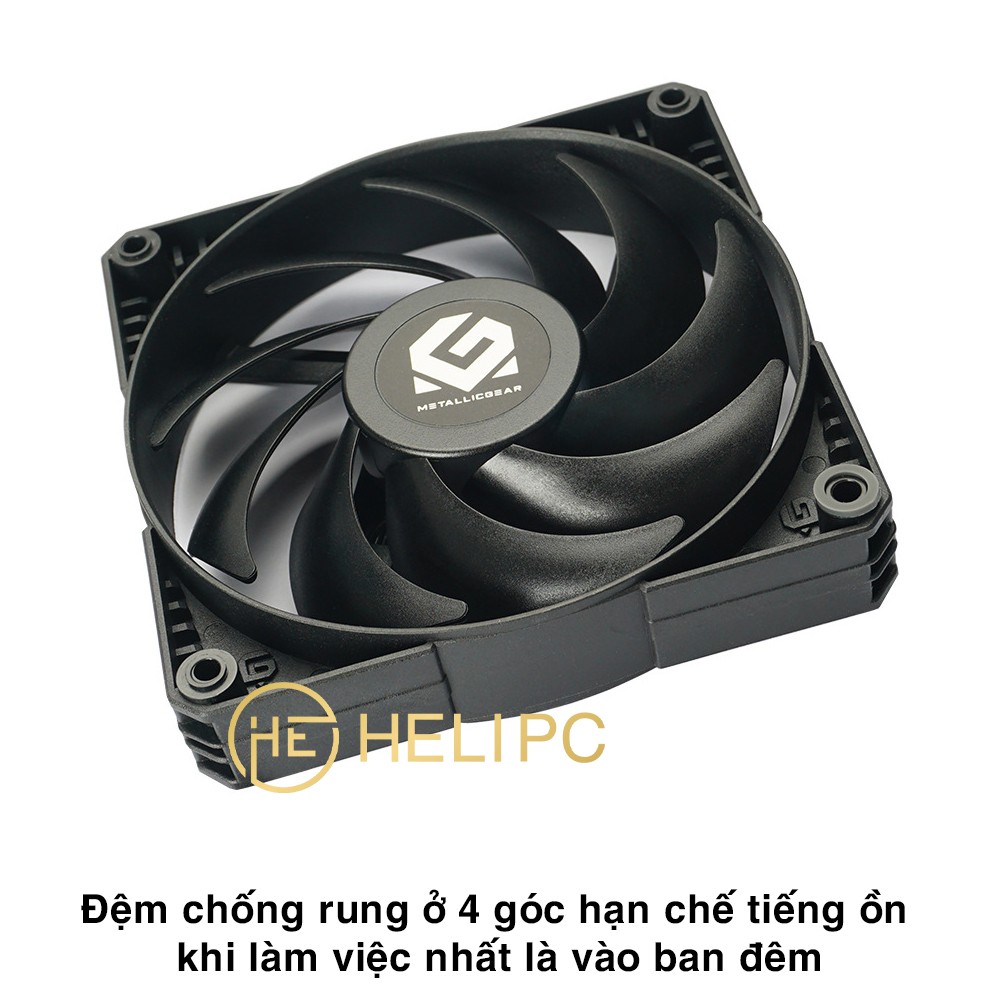 Quạt tản nhiệt case máy tính Phanteks MetallicGear Skiron Black 140mm 1500 RPM - Quạt fan case Phanteks 14cm