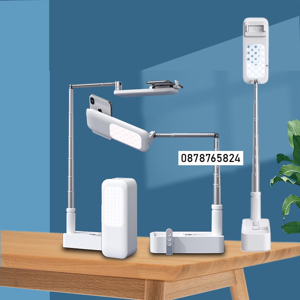 Gậy livestream, quay tiktok kết nối Bluetooth, Kết hợp đèn LED 2 mặt có thể điều chỉnh độ cao, góc xoay 360 độ L2007