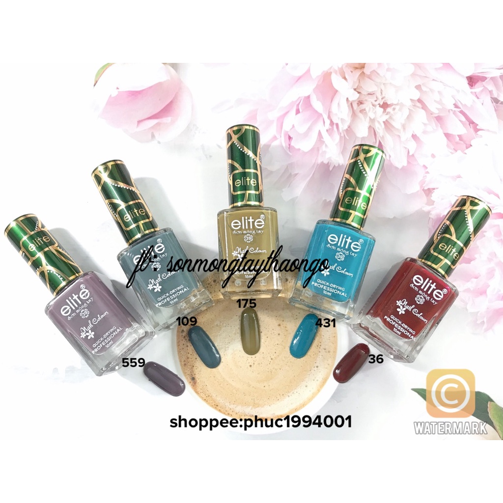 (Hàng mới về)Sơn móng tay gel lạnh cao cấp Elite 16ml (không cần hơ máy)