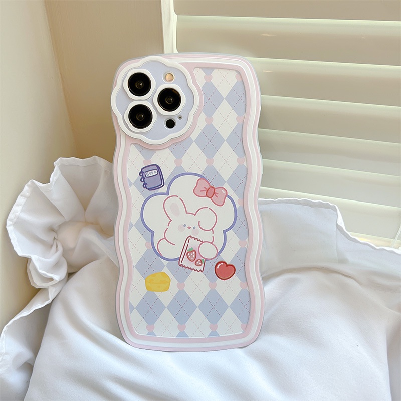 Ốp Điện Thoại Họa Tiết Hoa / Thỏ / Sóng Biển Cho iphone 7 / 7plus / 8 / 8plus / xs / 11 / 12 / 13 / 14 / pro / max / plus / promax