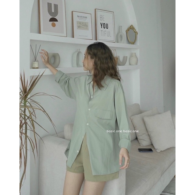Áo sơmi lụa nẹp lưng phong cách Hàn Quốc, sơ mi lụa công sở thanh lịch A63