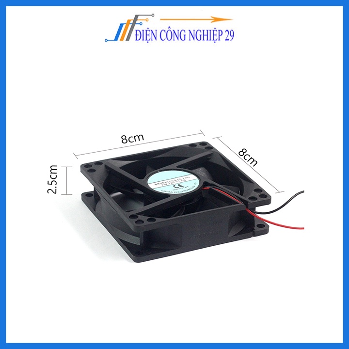 Quạt Tản Nhiệt 12VDC-0.19A 8x8x2.5cm