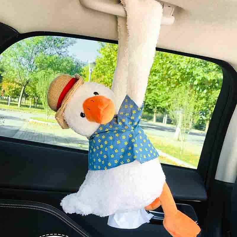 Hộp đựng khăn giấy kiểu dáng hoạt hình dễ thương trang trí xe hơi tiện dụng