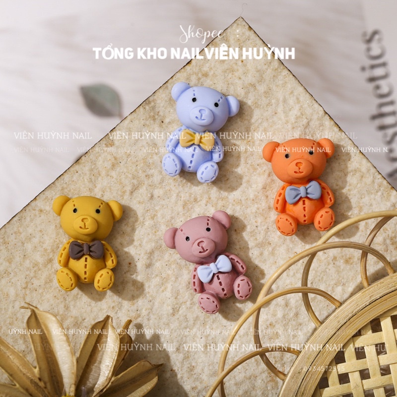 Túi phụ kiện, túi charm gắn móng hoạt hình, động vật, hoa quả