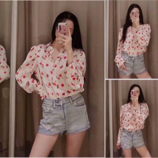 Áo sơ mi kiểu tay phồng #Zara #169k / size Xs / mặc được nhiều kiểu / đủ tag