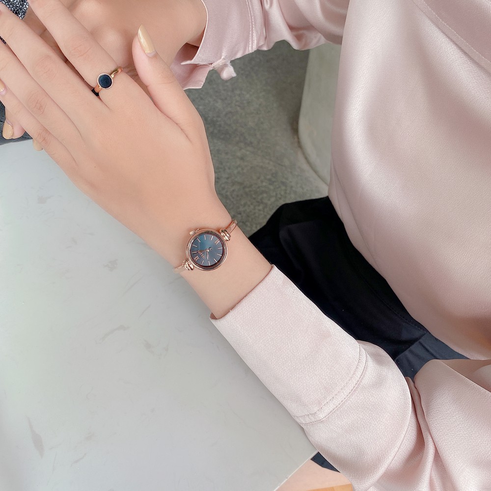 Đồng hồ nữ JA-1293 Julius Hàn Quốc dây thép