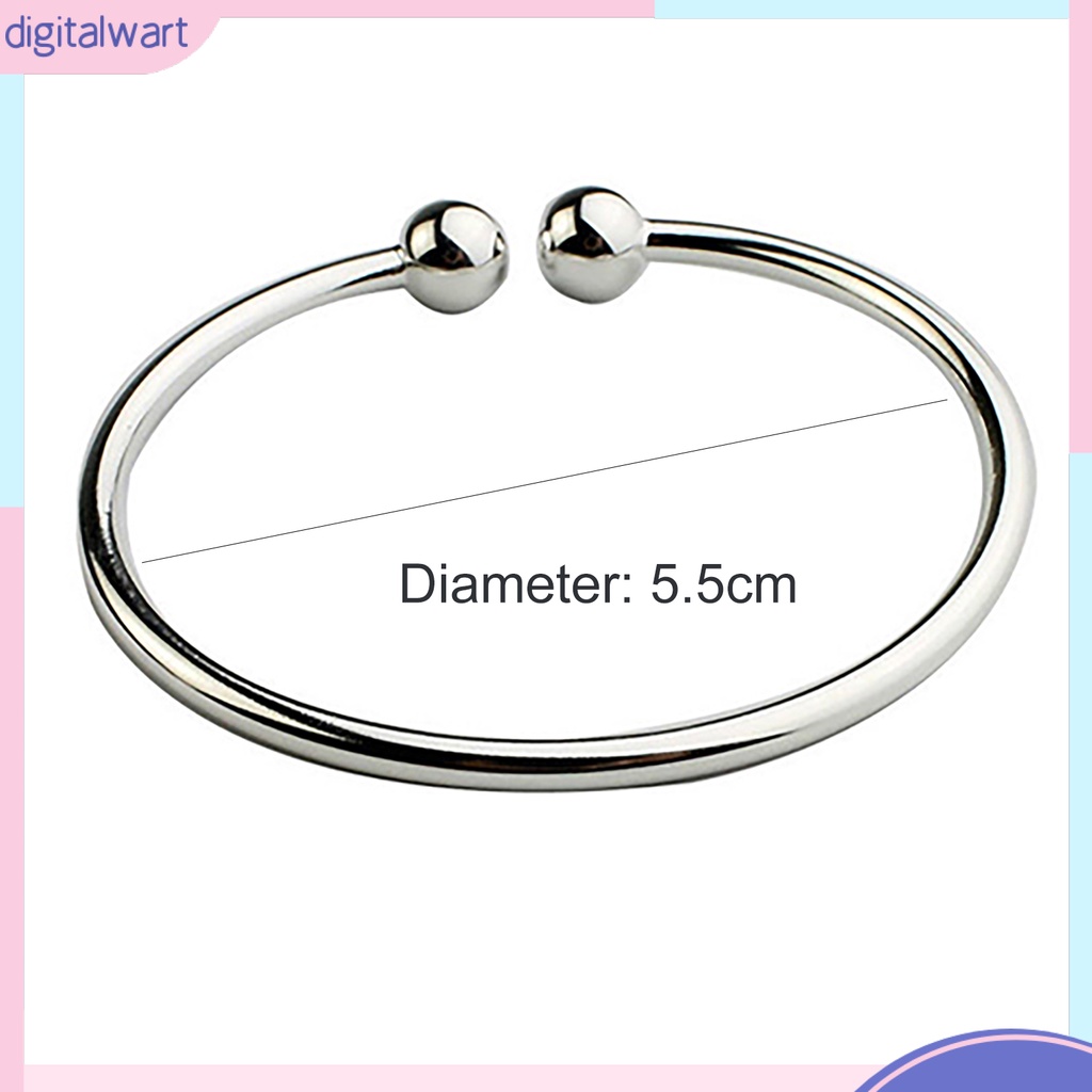 Vòng Đeo Tay Mạ Bạc Kiểu Dáng Đơn Giản Thanh Lịch Cho Nữ