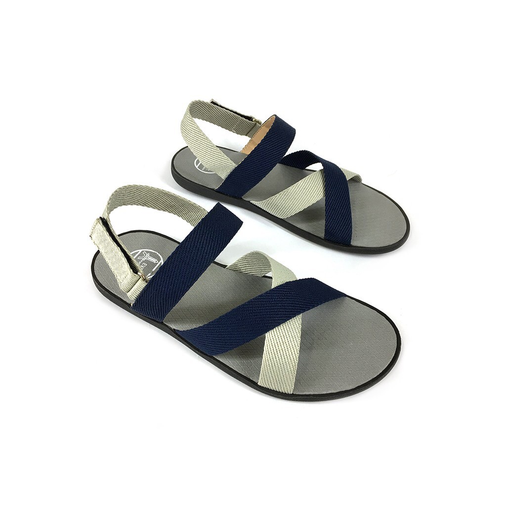 Giày sandal quai chéo phối màu trẻ trung Evest A244