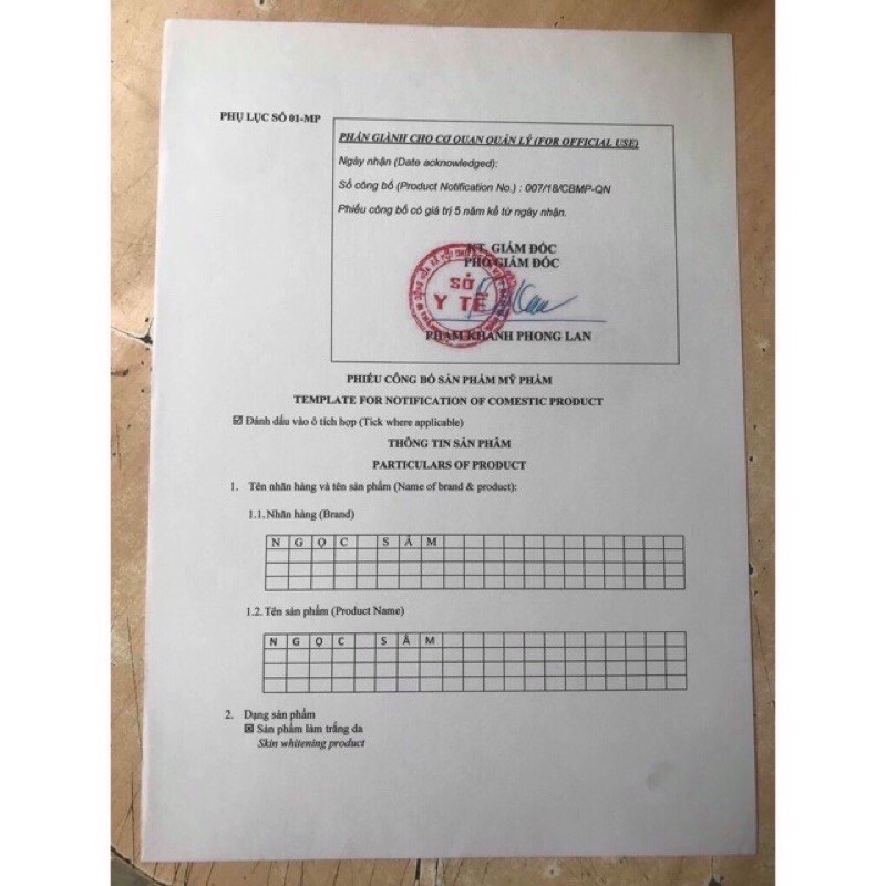 Ngọc sâm pha sẵn