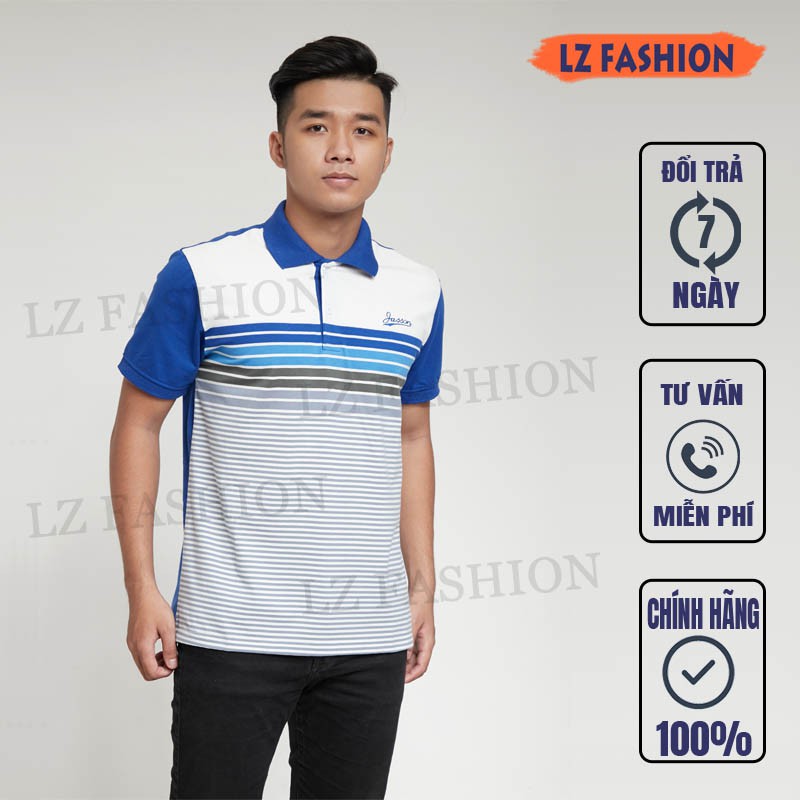 [Ảnh Thật] Áo Thun Polo Nam Sọc Thời Trang, Chất Thun Cotton Mịn Mát, Thời Trang Nam Cực Nam Tính - LZ FASHION - PS147