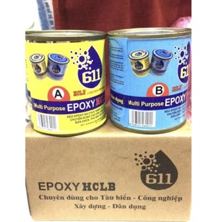Keo epoxy ab 611 dán đa năng, siêu dính, siêu cứng