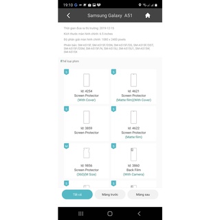 Miếng PPF dán màn hình, mặt lưng Samsung A51 cao cấp
