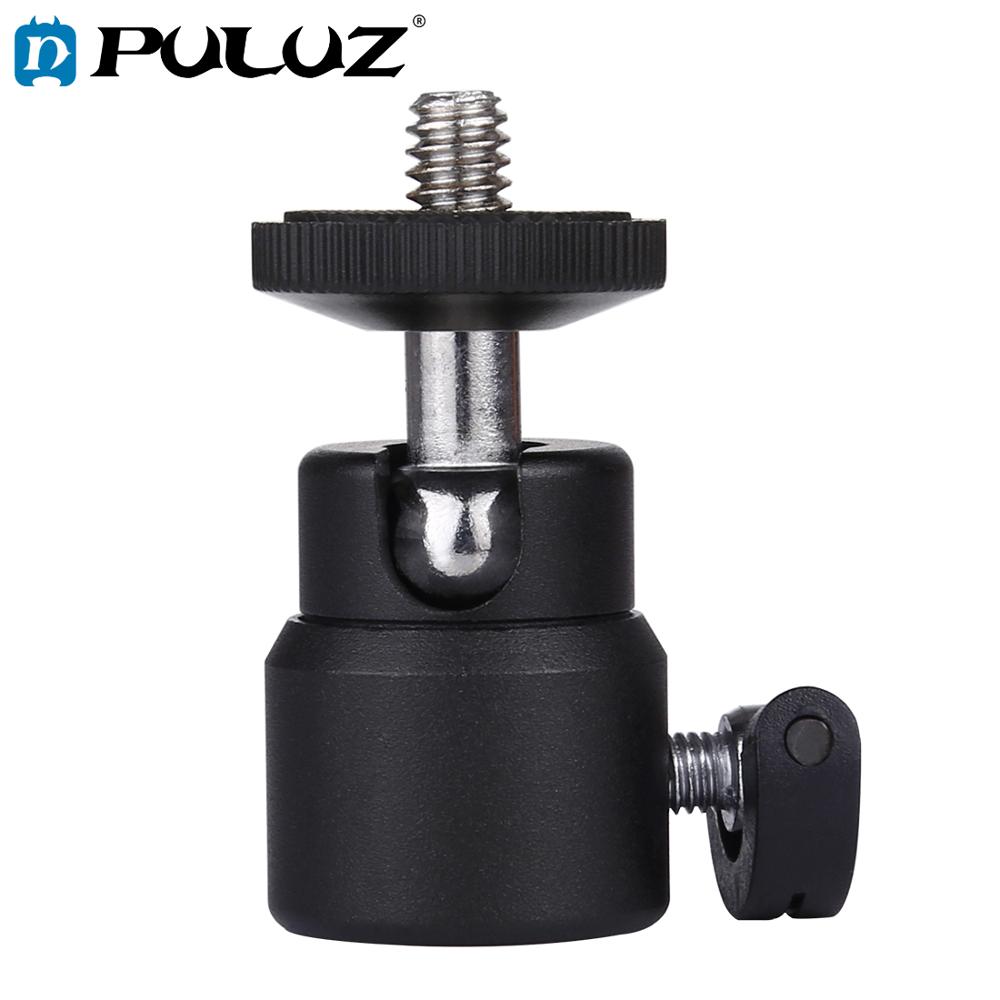 Đầu bóng kim loại Mini PULUZ 1/4 inch kèm khóa thích hợp cho máy ảnh DSLR