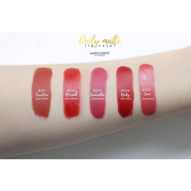 [Mua 1 Tặng 1]Son Sáp Lì Dailly Matte Narguerite Với 5 Tone Màu Hot | BigBuy360 - bigbuy360.vn