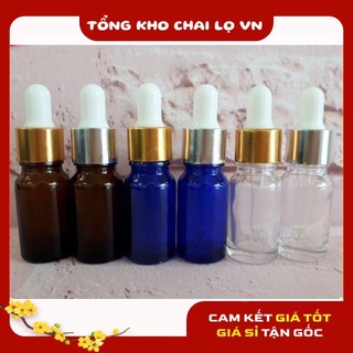Ảnh chụp Lọ Chiết Serum  TOP BÁN CHẠY  Lọ đựng tinh dầu bóp giọt khoen vàng 5ml,10ml chiết serum . tại TP. Hồ Chí Minh