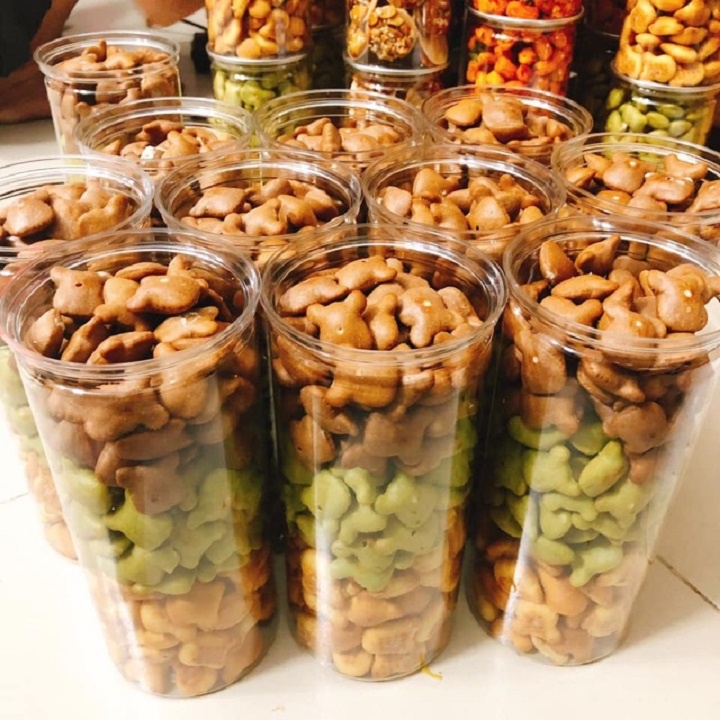 450g Bánh gấu mix 3 vị (socola, dâu, kem sữa)