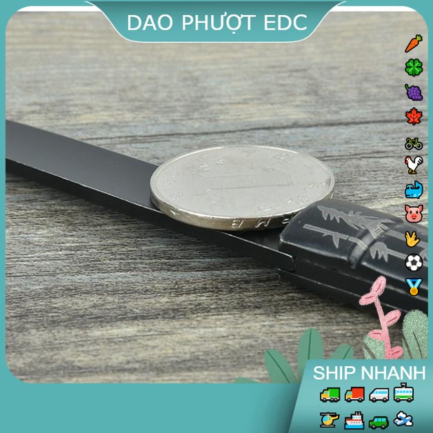 Dao Nhỏ Hình Cây Tre Đen - Lưỡi Săc Bén