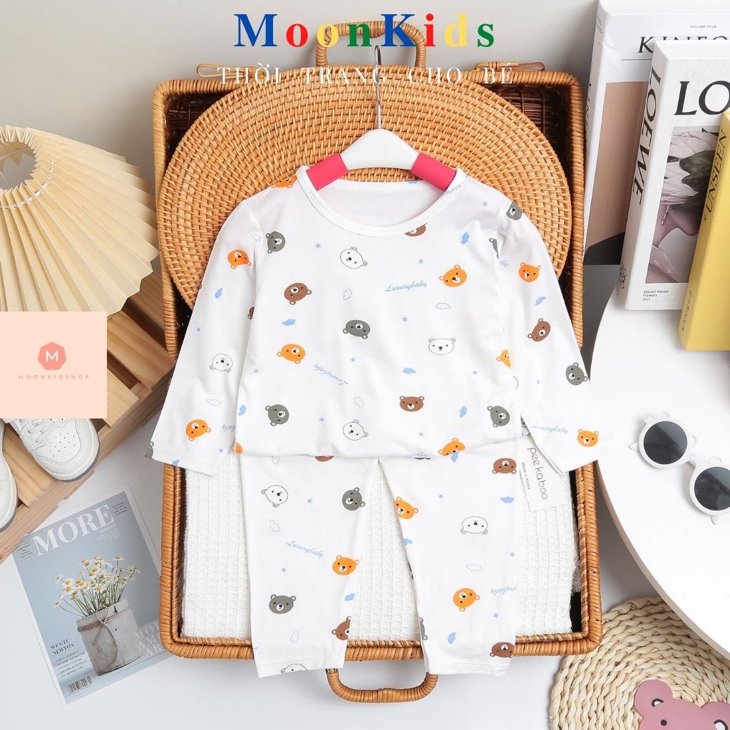 Bộ Dài Tay Cho Bé MINKY MOM Thun Lạnh 100% sờ là sướng nhìn là thích dành cho bé từ 4-17kg