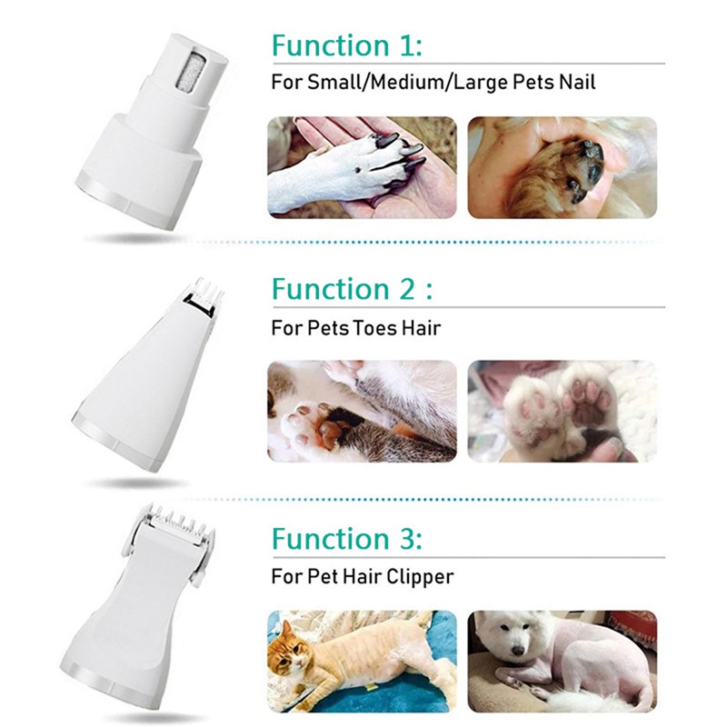 Bộ Tông Đơ Cắt Tỉa Lông 4 Trong 1 Với 4 Lưỡi Dao Cạo Râu Chuyên Nghiệp Dành Cho Chó Mèo