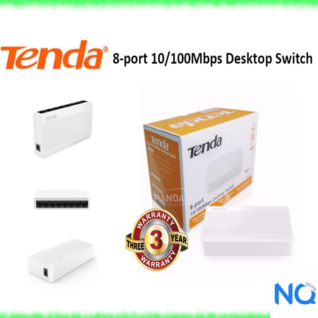 Switch 8 cổng tenda s108 và 5 cổng s105 - bộ chia mạng 8 port và 5 port