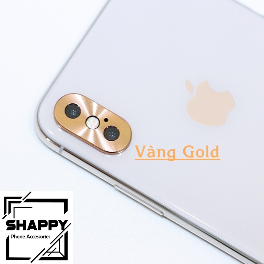Viền Chụp Nhôm Camera Nguyên Khối IPhone X/XS/XsMax [Shappy Shop]