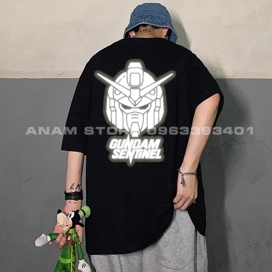 Áo thun phản quang Tay Lỡ Nam Nữ Gundam
