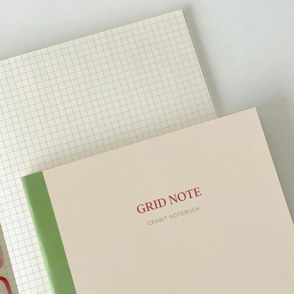 Vở may gáy 100gsm CRABIT Grid ô vuông - Tập học sinh, sinh viên B5 80 trang giá rẻ