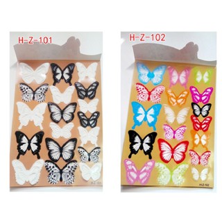 Sét 18 con bướm dán 3D