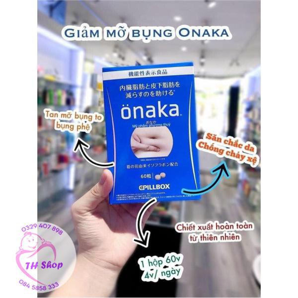 Viên Uống Giảm Mỡ Bụng Onaka Fillbox, Hỗ trợ Giảm Cân Onaka 60 Viên Nhật Bản Hàng Chính Hãng