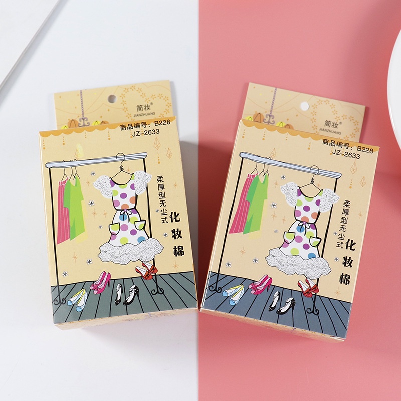 Gói 100 chiếc Bông tẩy trang VOV - Túi bông tẩy trang mini tiện lợi Molangshop