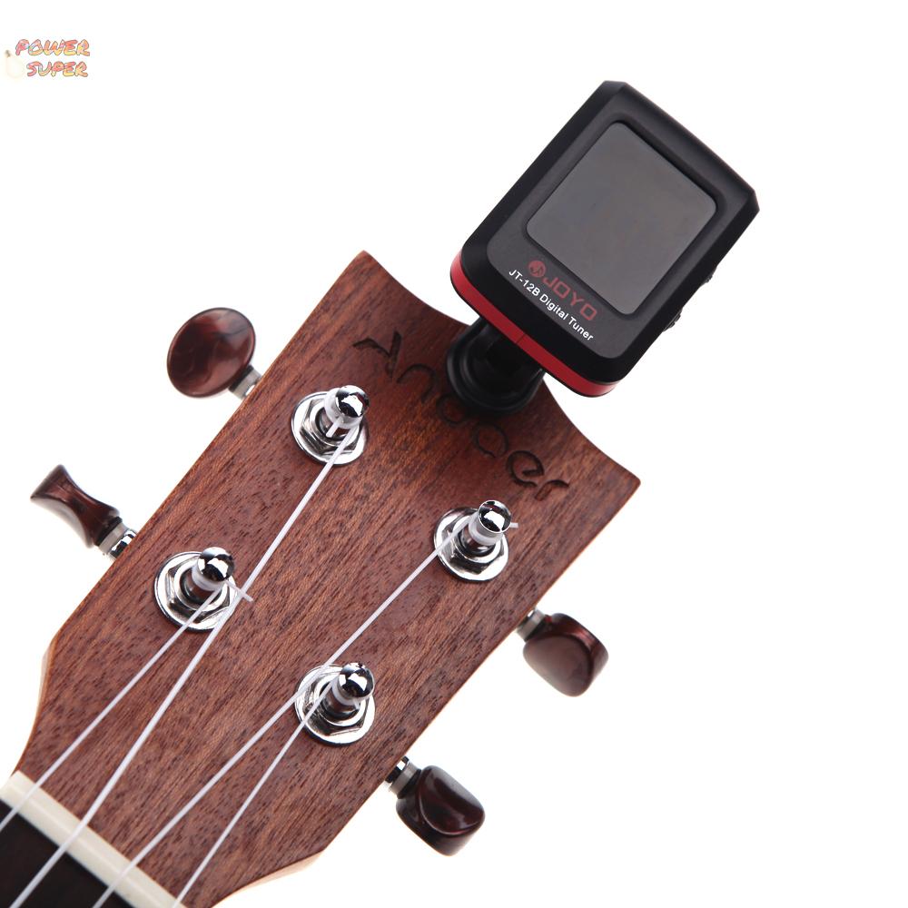 JOYO  JT-12B  Digital LCD Clip-on Tuner for Electronic Acoustic Guitar Bass Violin Ukulele