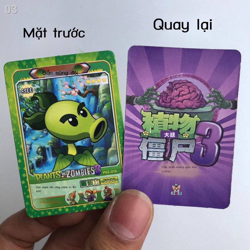Plants vs.Zombies 3 kill thẻ tròn PVC nhựa đồ chơi trẻ em zombie gia đình flash