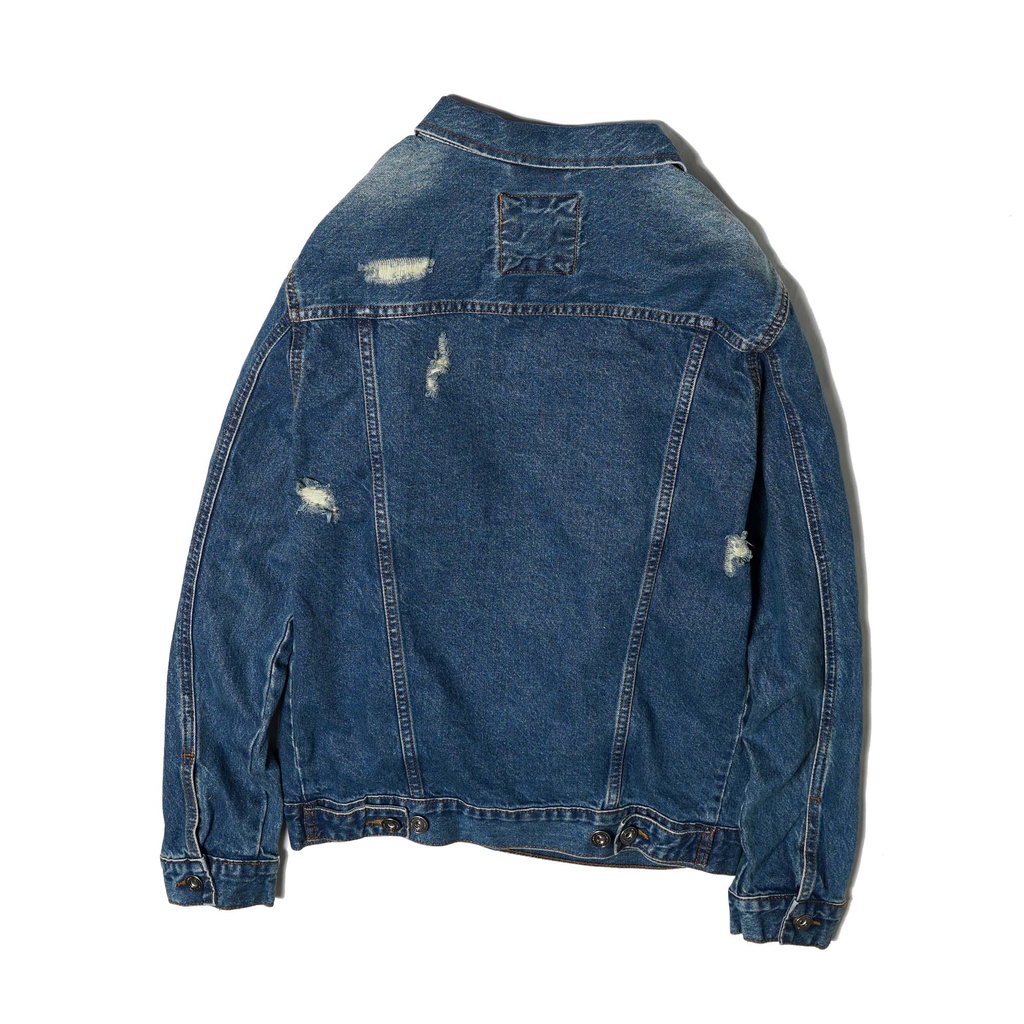 Áo khoác jean cao cấp, demin jacket nam phong cách năng động VNLINE - LABB211