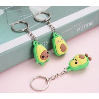 Móc khóa trái bơ cute