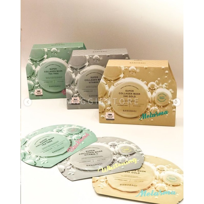 Mặt nạ Banobagi Super Collagen Mask Wrinkle Improvement & Brightening dòng mới
