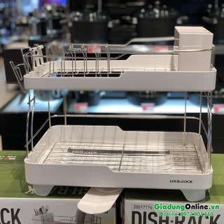 Kệ Chén Đĩa 2 Tầng Lock&Lock Dish Rack LDR2001 Trắng
