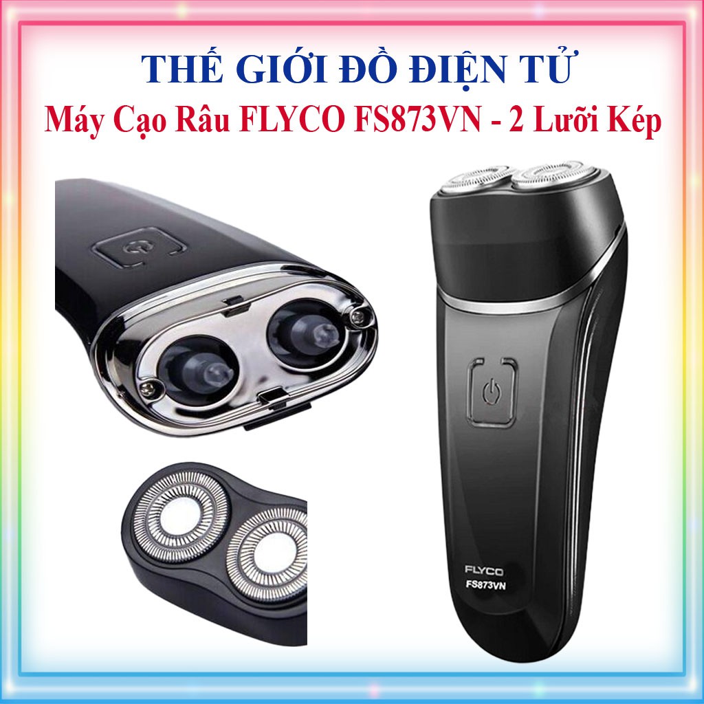 Máy Cạo Râu 2 Lưỡi Flyco FS873VN Chống Nước -  An Toàn Cho Da