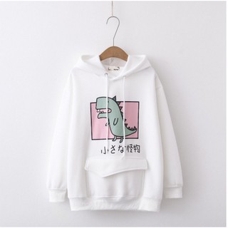 áo khoác nữ hoodie chất liệu nỉ mềm mịn thoáng mát in hình cá sấu nỉ 01