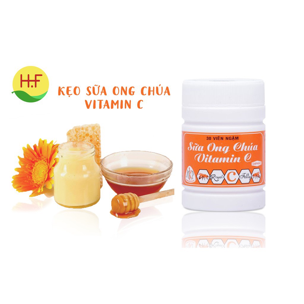 Viên kẹo ngậm sữa ong chúa vitamin C Mekophar