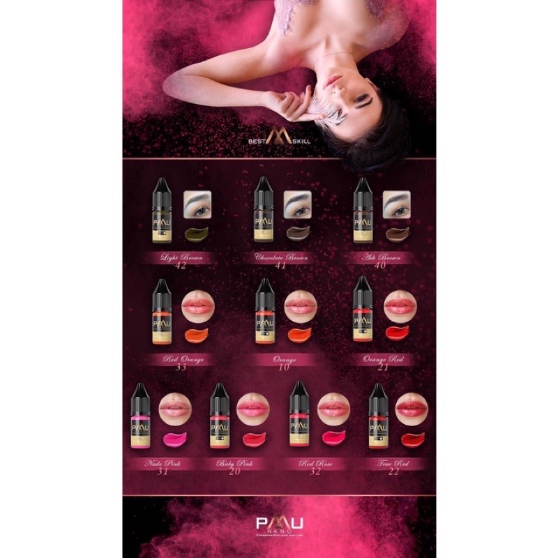 Mực PMU NANO Chính Hãng Chuyên Dùng Phun Xăm Mày Môi Mí - DCPX