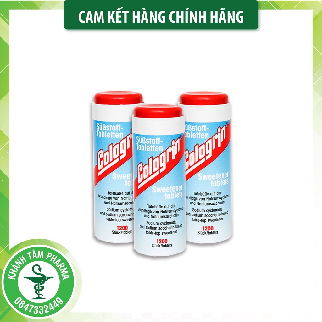 ! ! Đường viên Cologrin Sweetener Tablets (Chai 1200 viên) - Đường ăn kiêng, tiểu đường
