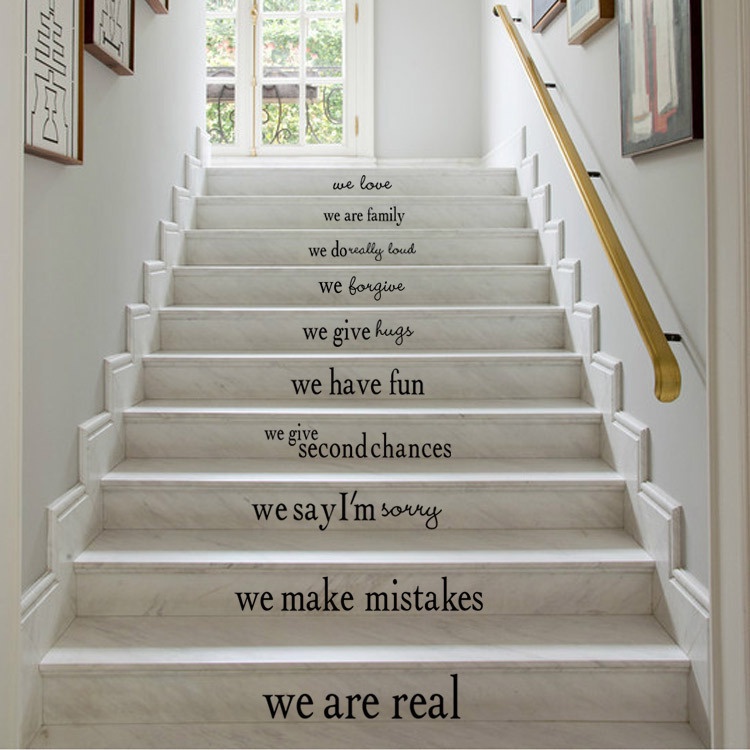 Decal dán tường Tiếng Anh In this house 5 trang trí nhà cửa DKN051 decalamyshop