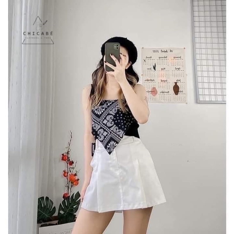 QUẦN VÁY KAKI LƯNG CHUN SAU SIZE S M L