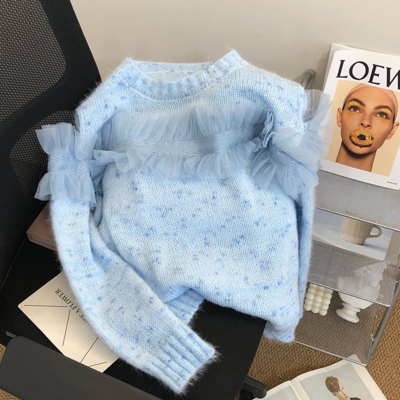 Áo Sweater Dệt Kim Form Rộng Phong Cách Hàn Quốc Cho Nữ  tao bao