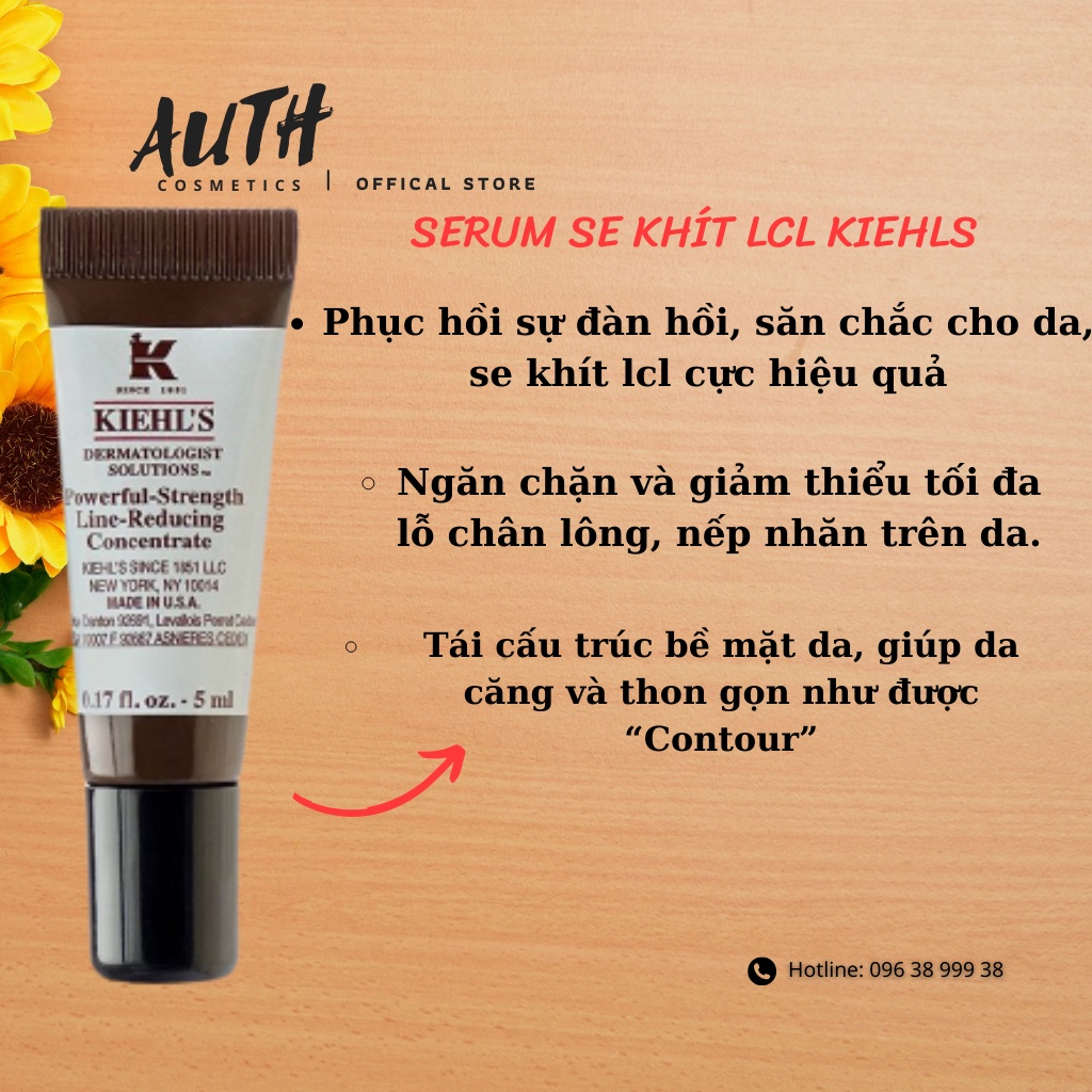 Serum Se Khít Lỗ Chân Lông Kiehl’s Precision Lifting &amp; Pore-Tightening Concentrate 5ml